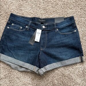Banana Republic Denim Shorts | Dark Wash | NWT | Cuffed Hem | Women’s 29